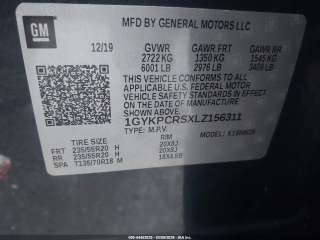2020 CADILLAC XT6 1GYKPCRSXLZ156311 Photo 8