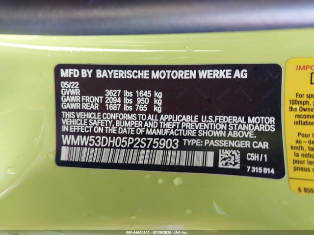 2023 MINI HARDTOP WMW53DH05P2S75903 Photo 8