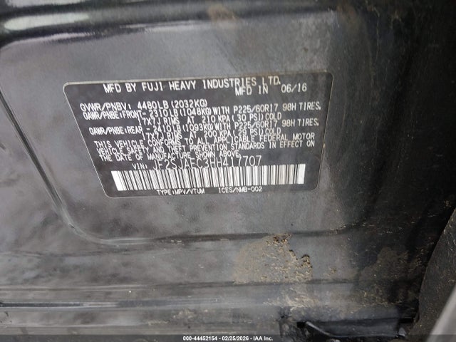 2017 SUBARU FORESTER JF2SJAEC3HH417707 Photo 8