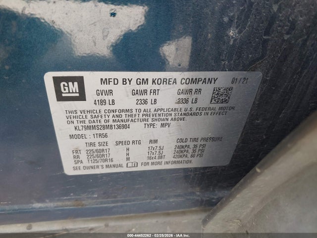 2021 CHEVROLET TRAILBLAZER KL79MMS28MB136904 Photo 8