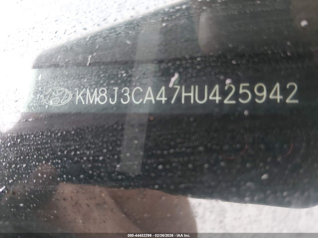 44452299 :رقم المزاد ، KM8J3CA47HU425942 vin ، 2017 Hyundai Tucson Se Plus مزاد بيع