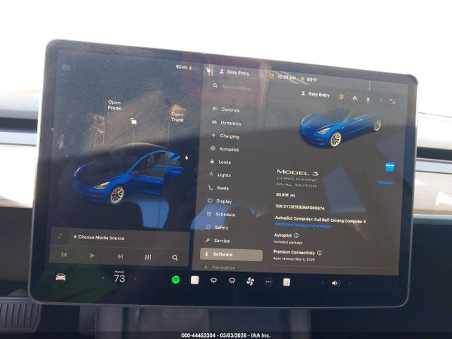Aukcja sprzedaży 2021 Tesla Model 3 Long Range Dual Motor All-wheel Drive, vin: 5YJ3E1EB3MF005974, numer aukcji: 44452304