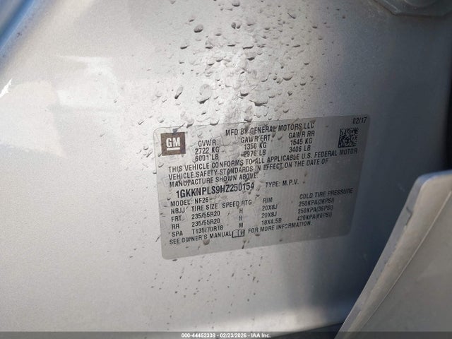 Продаж на аукціоні авто 2017 Gmc Acadia Denali, vin: 1GKKNPLS9HZ250154, номер лоту: 44452338