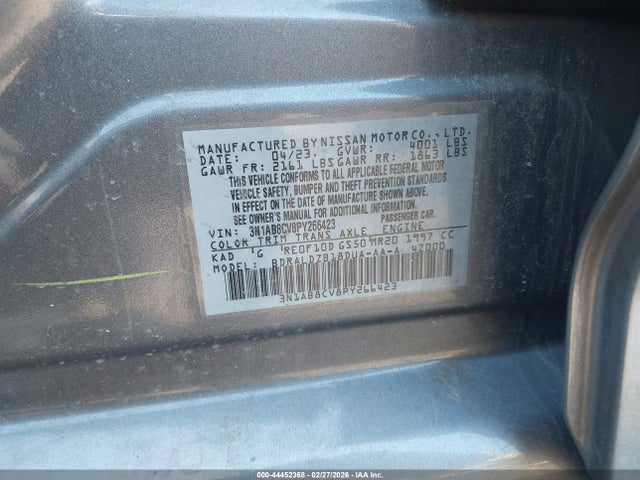 Nissan Sentra Sv Xtronic Cvt 2023 3N1AB8CV8PY266423 Image 9