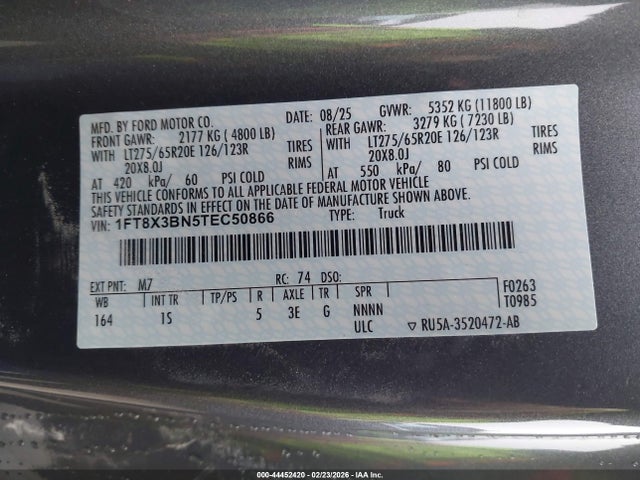 Ford F-350 Xl 2026 1FT8X3BN5TEC50866 Image 8
