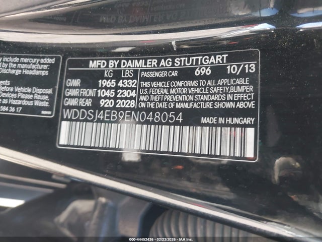 2014 MERCEDES-BENZ CLA 250 WDDSJ4EB9EN048054 Photo 8