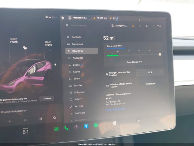 Aukcja sprzedaży 2023 Tesla Model 3 Rear-wheel Drive, vin: 5YJ3E1EA0PF490084, numer aukcji: 44452449