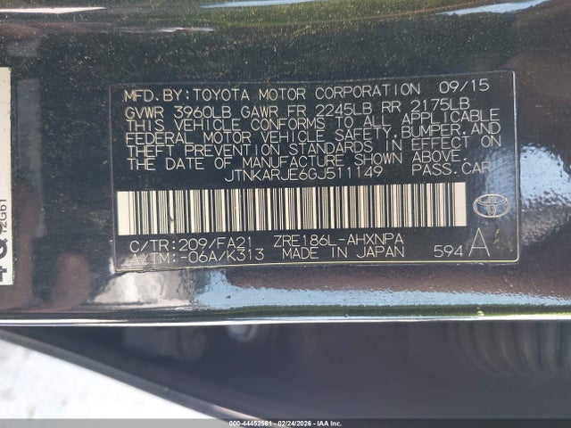 JTNKARJE6GJ511149 Scion IM