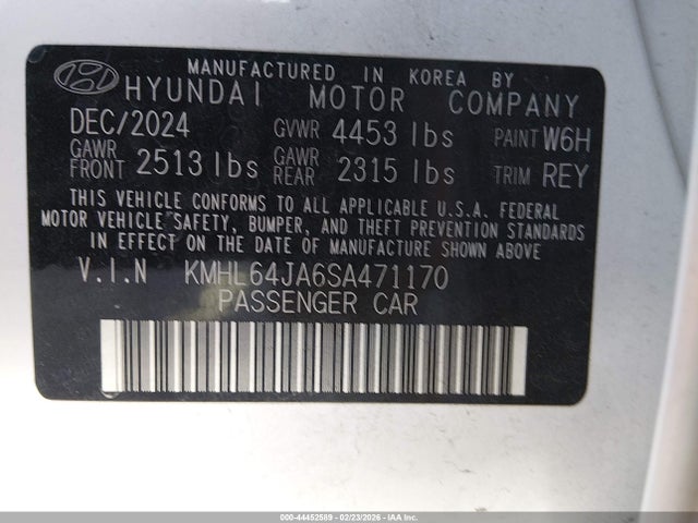 2025 HYUNDAI SONATA KMHL64JA6SA471170 Photo 8