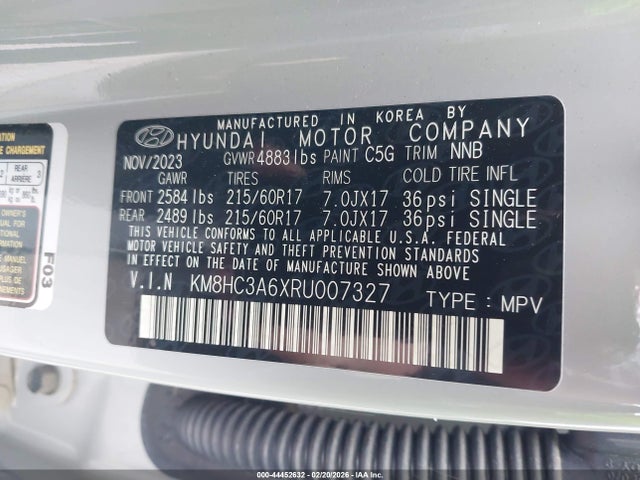 2024 HYUNDAI KONA ELECTRIC KM8HC3A6XRU007327 Photo 8