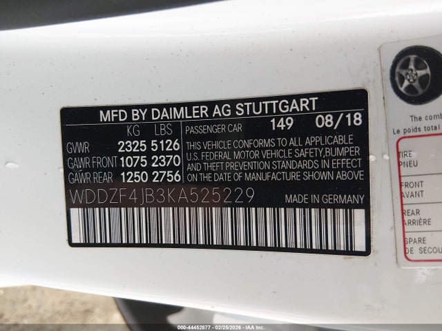 2019 MERCEDES-BENZ E 300 WDDZF4JB3KA525229 Photo 8