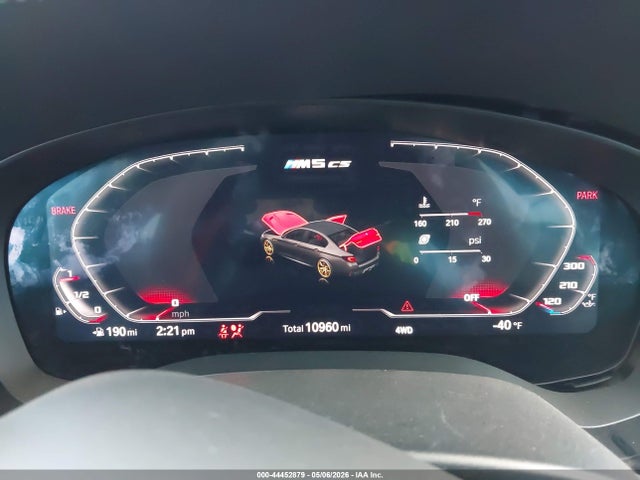 Продаж на аукціоні авто 2022 Bmw M5 Cs, vin: WBS73CH06NCJ05135, номер лоту: 44452879