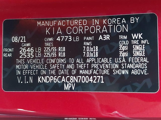 KIA Sportage Nightfall Edition 2022 KNDP6CAC8N7004271 Image 9