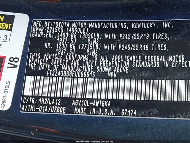 Toyota Venza Xle 2015 4T3ZA3BB8FU096615 Image 9