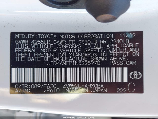 Toyota Prius Prime Xle 2022 JTDKAMFP1N3228970 Image 4