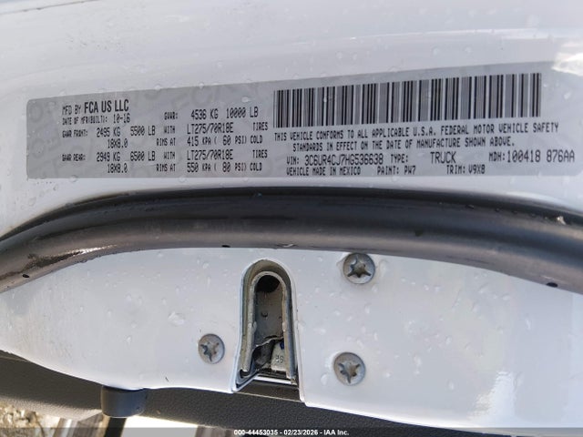 2017 RAM 2500 3C6UR4CJ7HG536638 Photo 8