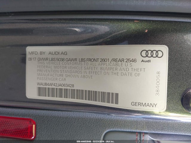 2018 AUDI S4 WAUB4AF42JA063428 Photo 8