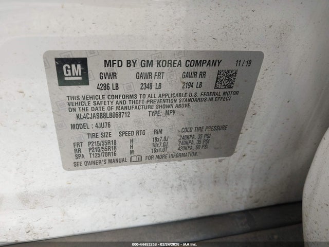 2020 BUICK ENCORE KL4CJASB8LB068712 Photo 8