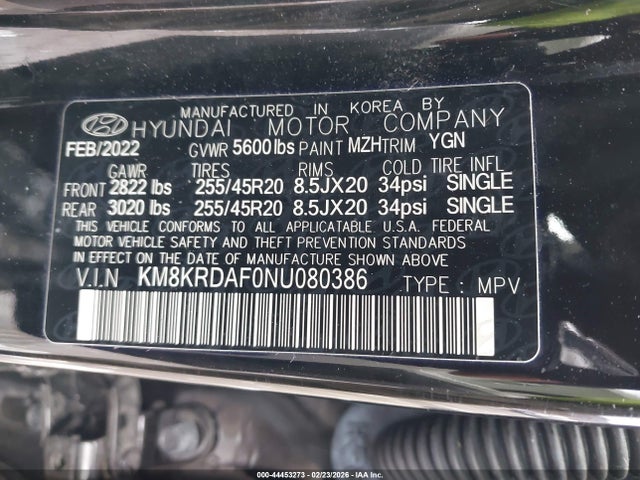Hyundai Ioniq 5 Limited 2022 KM8KRDAF0NU080386 Image 9
