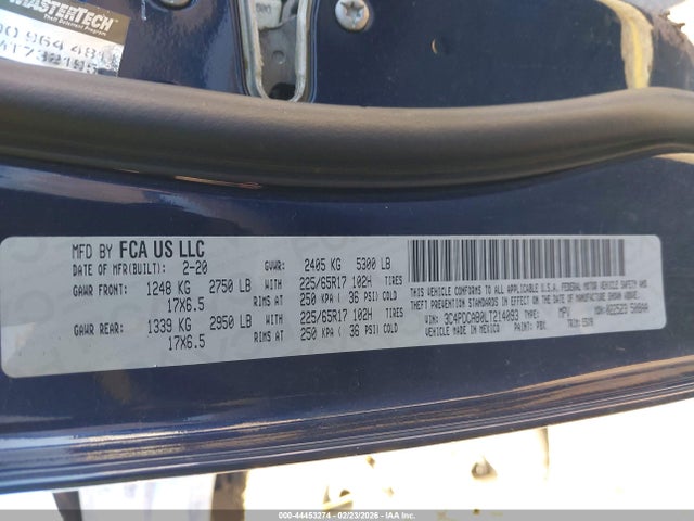 2020 DODGE JOURNEY 3C4PDCAB0LT214093 Photo 8