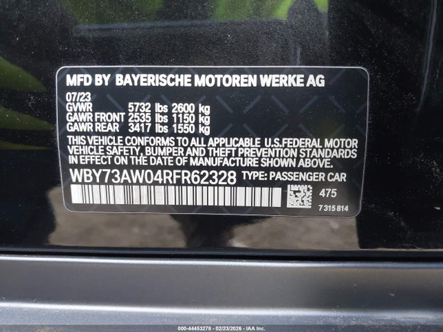 WBY73AW04RFR62328 BMW I4 Gran Coupe Edrive40