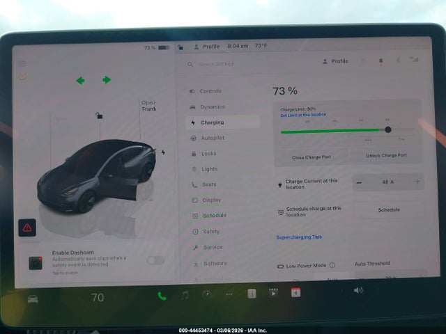 44453474 :رقم المزاد ، 5YJ3E1EB3NF257421 vin ، 2022 Tesla Model 3 Long Range Dual Motor All-wheel Drive مزاد بيع