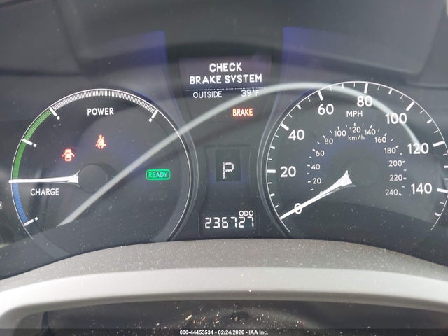 44453534 :رقم المزاد ، JTJBC1BA2A2009295 vin ، 2010 Lexus Rx 450h مزاد بيع