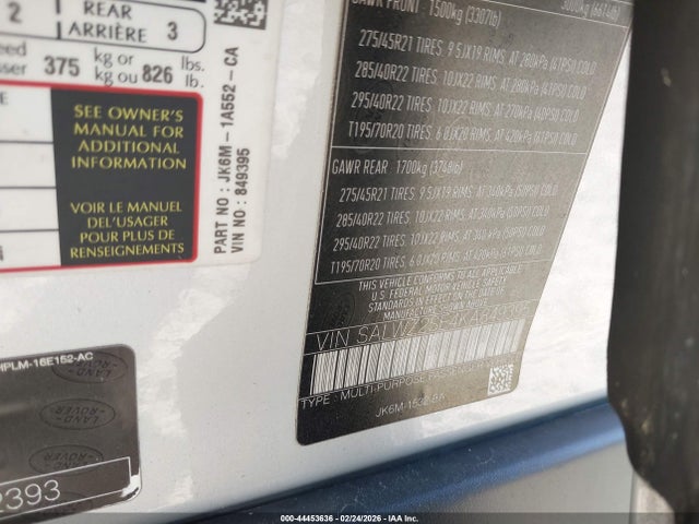 SALWZ2SE4KA849395 Land Rover Range Rover Sport Svr
