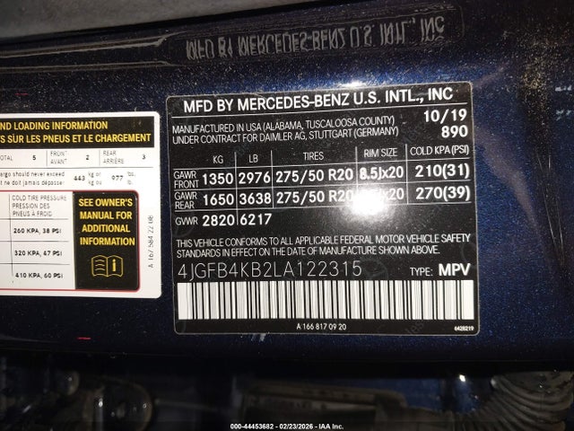 2020 MERCEDES-BENZ GLE 350 4JGFB4KB2LA122315 Photo 8