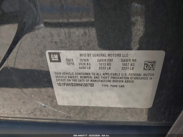 Chevrolet BOLT EV LT 2017 1G1FW6S00H4136702 Image 9