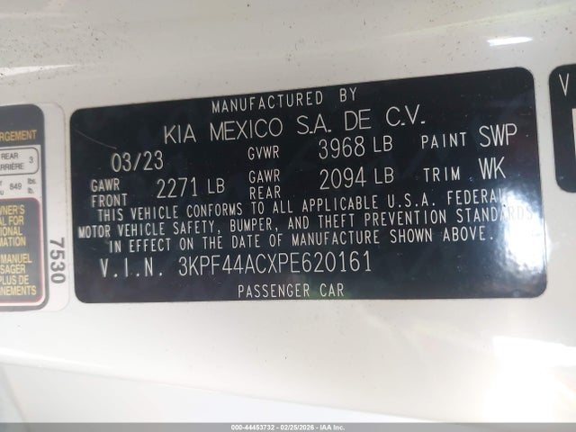 KIA FORTE GT 2023 3KPF44ACXPE620161 Image 9