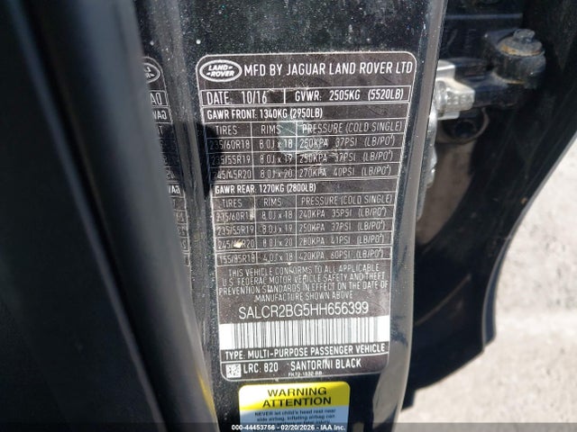 2017 LAND ROVER DISCOVERY SPORT SALCR2BG5HH656399 Photo 8