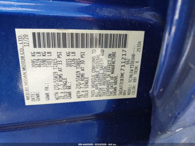 Nissan Rogue Sl Intelligent Awd 2021 5N1AT3CB3MC711217 Image 9