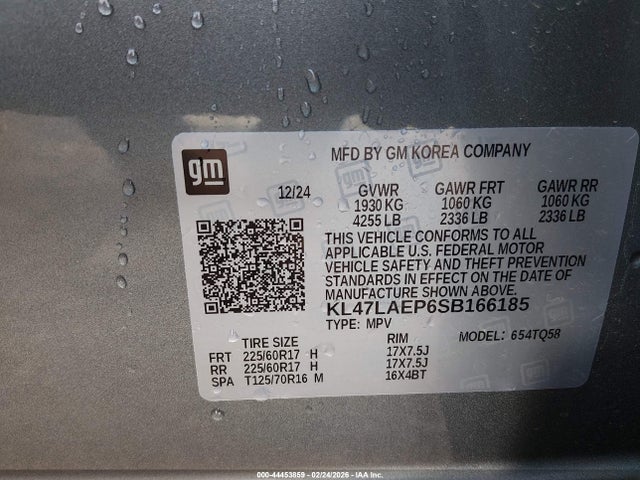44453859 :رقم المزاد ، KL47LAEP6SB166185 vin ، 2025 Buick Envista Preferred Fwd مزاد بيع