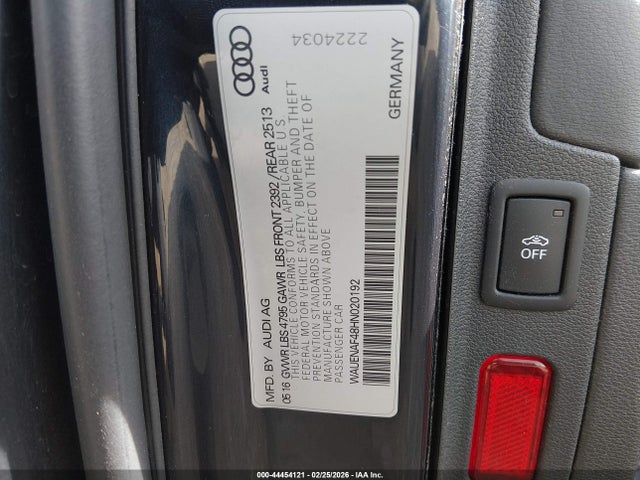 Audi A4 2.0t Premium 2017 WAUENAF48HN020192 Image 9