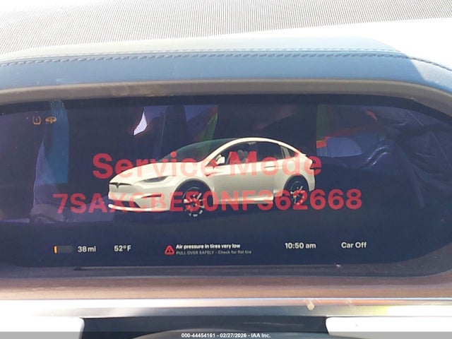 Продаж на аукціоні авто 2022 Tesla Model X Dual Motor All-wheel Drive, vin: 7SAXCBE50NF362668, номер лоту: 44454161