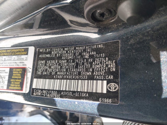 Toyota CAMRY XLE 2014 4T4BF1FK8ER361533 Image 9