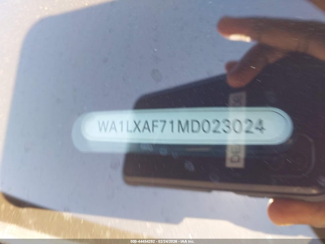 Aukcja sprzedaży 2021 Audi Q7 Premium Plus 55 Tfsi Quattro Tiptronic, vin: WA1LXAF71MD023024, numer aukcji: 44454292