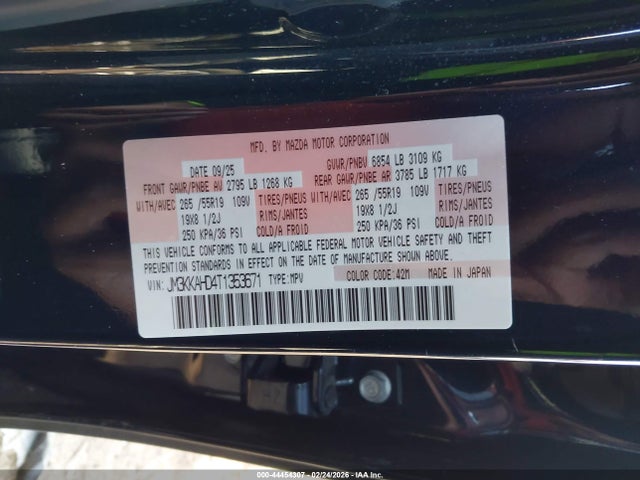 JM3KKAHD4T1353671 Mazda Cx-90 3.3 Turbo Select
