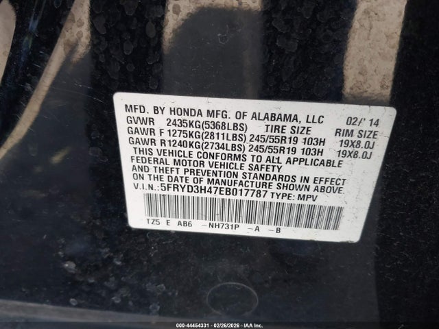 Acura Mdx Technology Package 2014 5FRYD3H47EB017787 Image 9