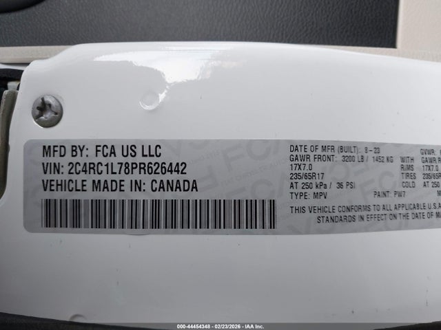 Chrysler Pacifica Hybrid Touring L 2023 2C4RC1L78PR626442 Image 9