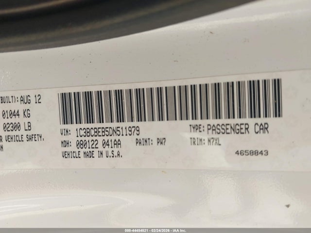 Продажа на аукционе авто 2013 Chrysler 200 Touring, vin: 1C3BCBEB5DN511979, номер лота: 44454521