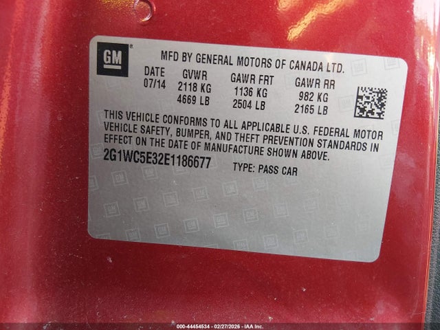 2G1WB5E38F1140260 Chevrolet Impala Limited Lt