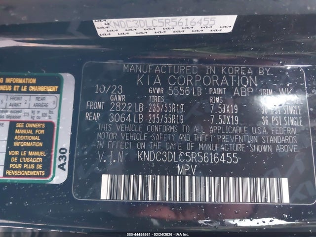 KNDC3DLC5R5616455 KIA Ev6 Light Long Range