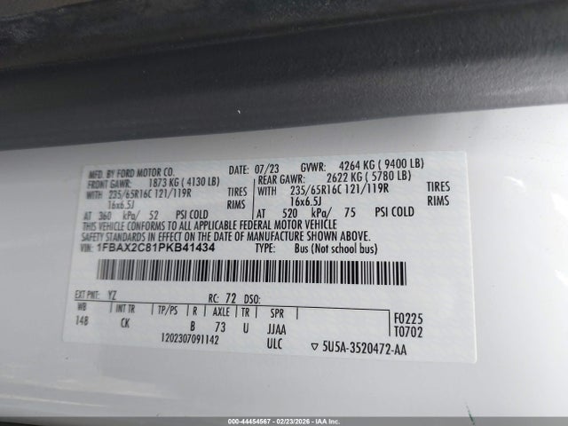 Ford Transit-350 Passenger Van Xlt 2023 1FBAX2C81PKB41434 Image 9