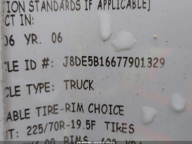 2007 Gmc W5500 Dsl Reg მანქანა იყიდება აუქციონზე, vin: J8DE5B16677901329, აუქციონის ნომერი: 44454660