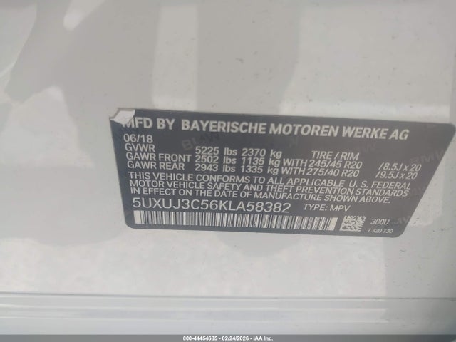 2019 BMW X4 5UXUJ3C56KLA58382 Photo 8