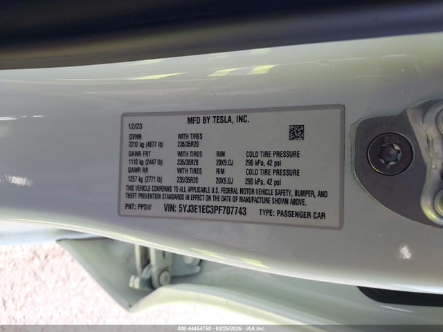 2023 TESLA MODEL 3 5YJ3E1EC3PF707743 Photo 8