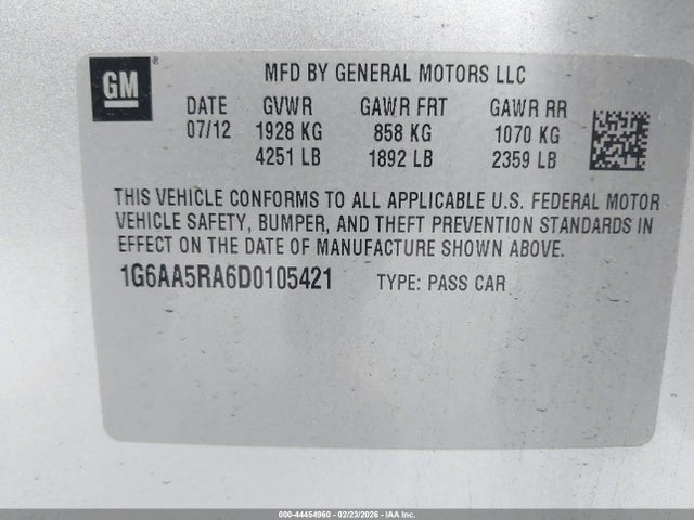 2013 CADILLAC ATS 1G6AA5RA6D0105421 Photo 8