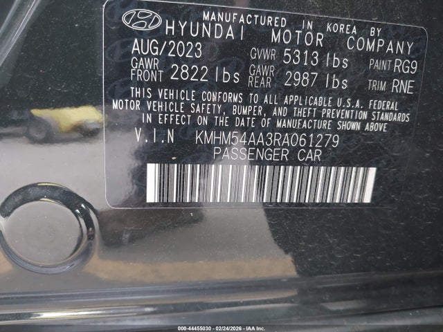 Hyundai Ioniq 6 Limited 2024 KMHM54AA3RA061279 Image 9